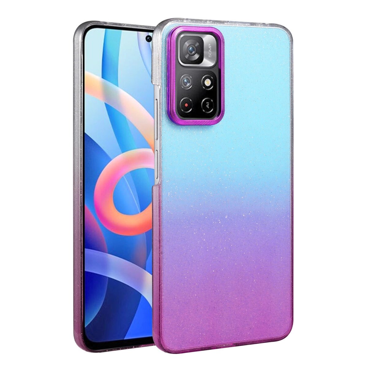 Xiaomi Redmi Note 11 Pro Glossy Kapak - Mor