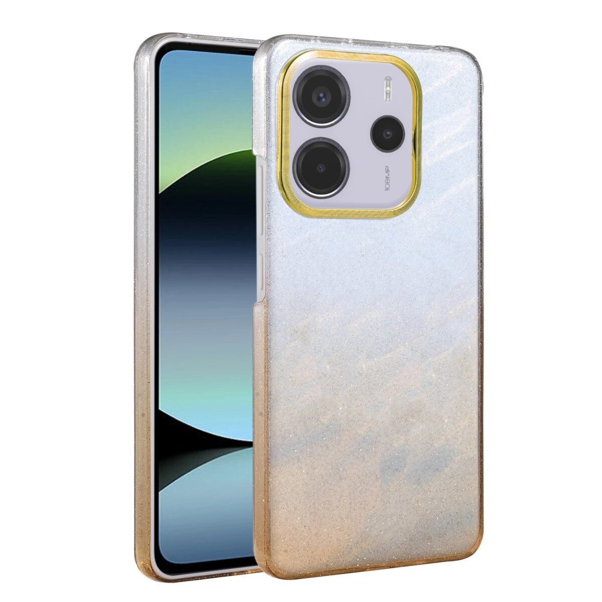 Xiaomi Redmi Note 14 4g Glossy Kapak - Çöl Titanyum