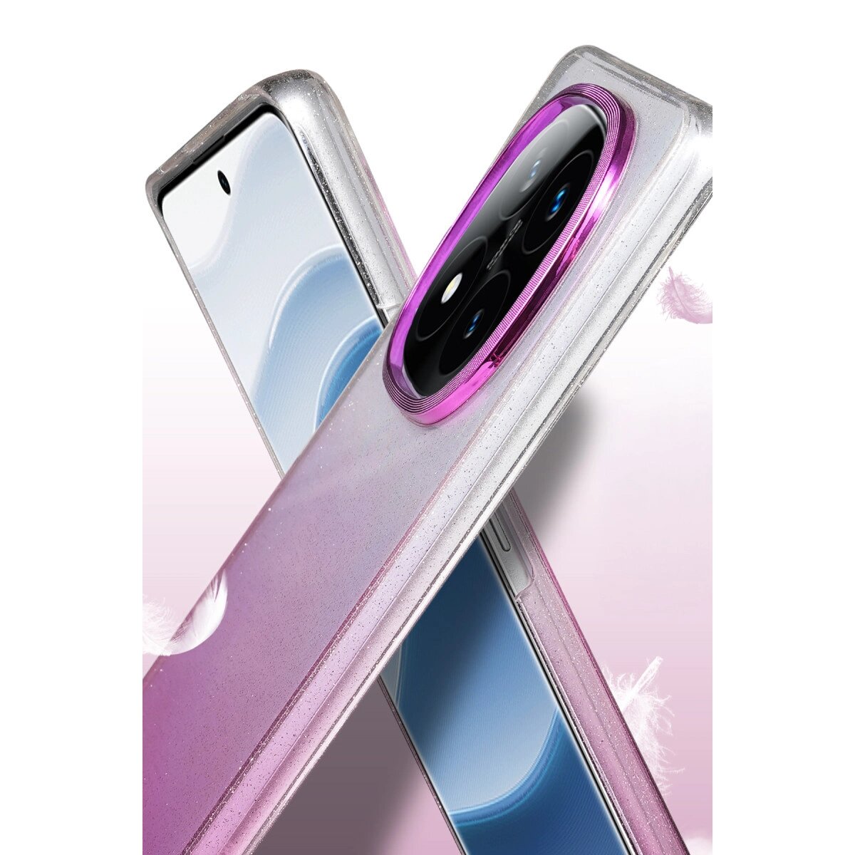Xiaomi Redmi Note 14 Pro 5g Glossy Kapak - Mor Xiaomi Redmi Note 14 Pro 5g Glossy Kapak - Mor