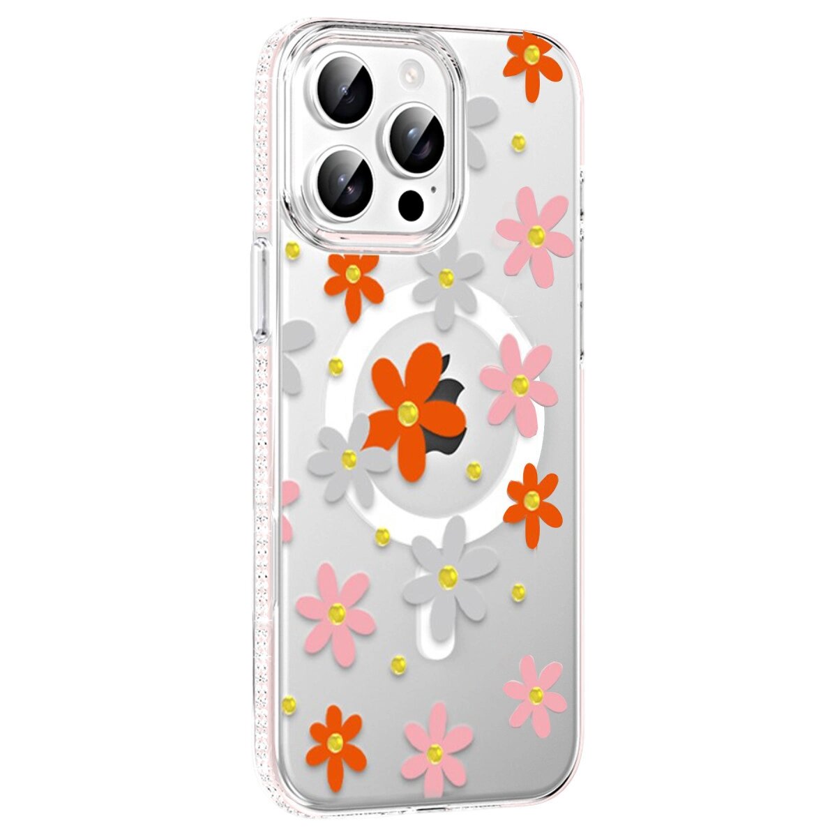 Joko Apple İphone 14 Pro Max Floral Magsafe Kapak - Turuncu Joko Apple İphone 14 Pro Max Floral Magsafe Kapak - Turuncu
