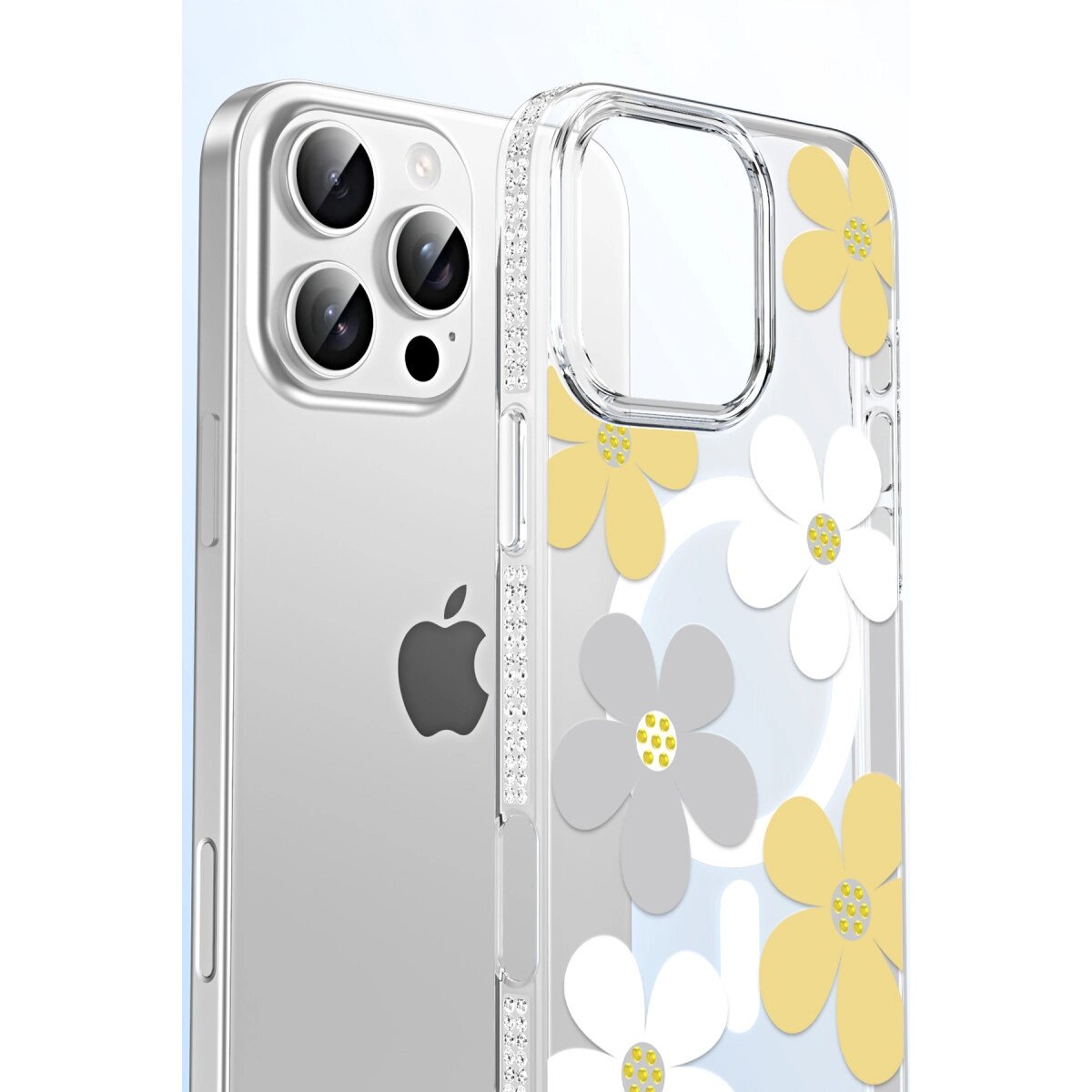 Joko Apple İphone 15 Pro Floral Magsafe Kapak - Beyaz Joko Apple İphone 15 Pro Floral Magsafe Kapak - Beyaz