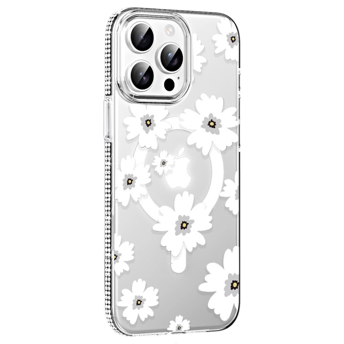 Joko Apple İphone 15 Pro Max Floral Magsafe Kapak - Beyaz Joko Apple İphone 15 Pro Max Floral Magsafe Kapak - Beyaz