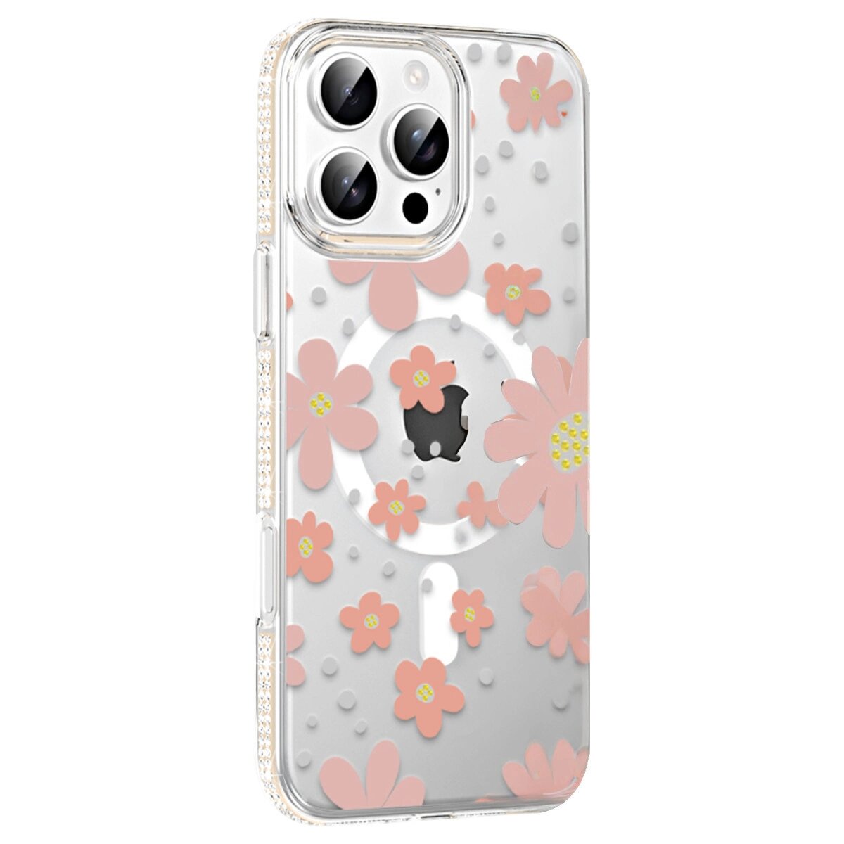 Joko Apple İphone 16 Pro Floral Magsafe Kapak - Pembe Joko Apple İphone 16 Pro Floral Magsafe Kapak - Pembe