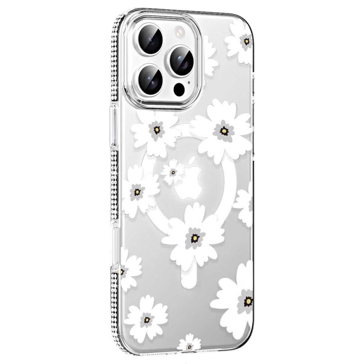 Joko Apple İphone 16 Pro Max Floral Magsafe Kapak - Beyaz Joko Apple İphone 16 Pro Max Floral Magsafe Kapak - Beyaz