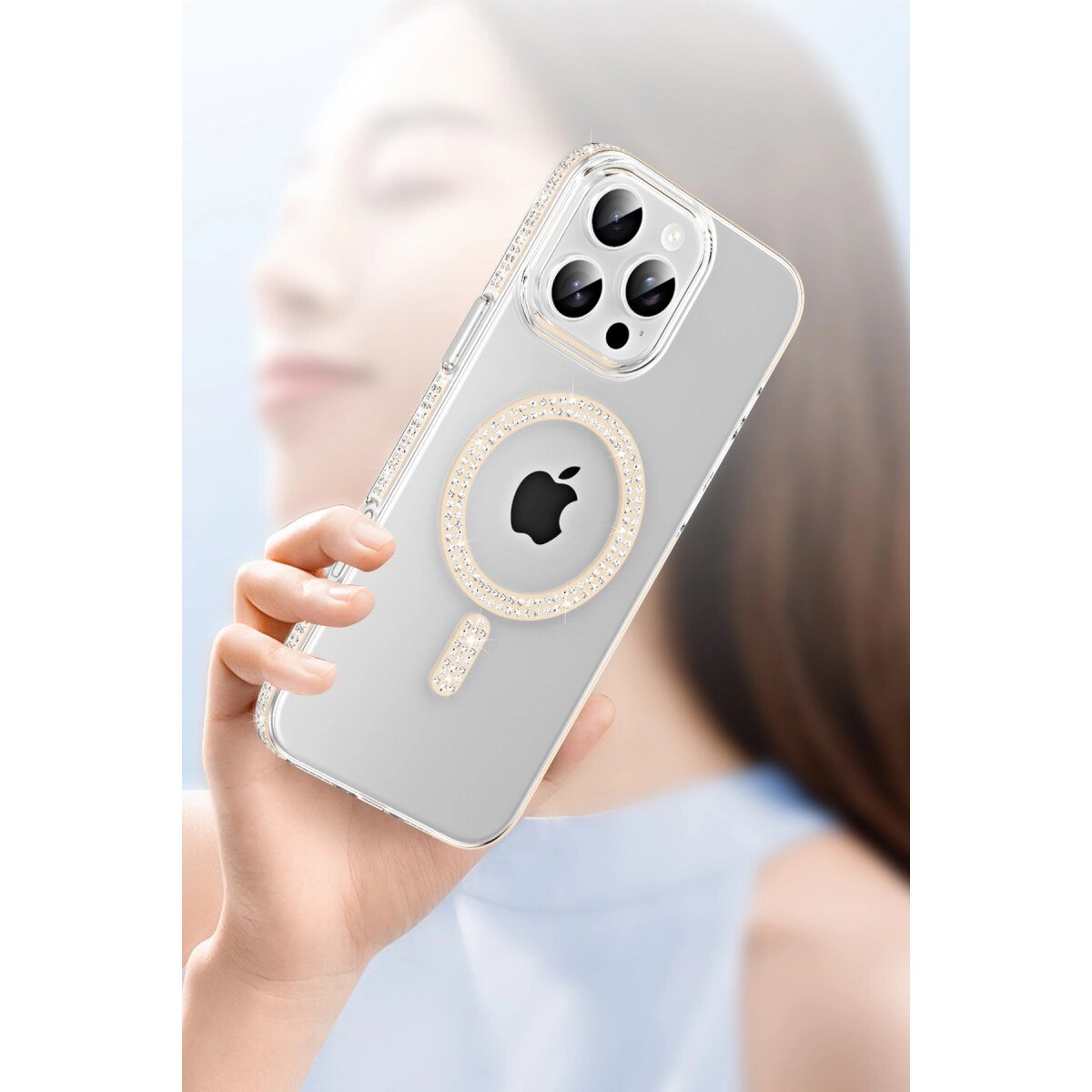Joko Apple İphone 14 Move Taşlı Magsafe Kapak - Natural Grey Joko Apple İphone 14 Move Taşlı Magsafe Kapak - Natural Grey