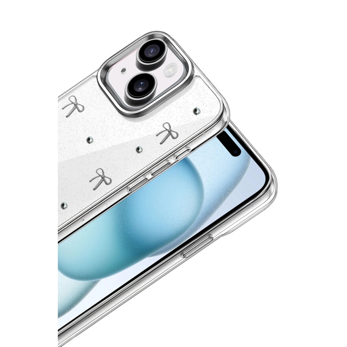 Apple İphone 15 Fiyonk Desenli Kapak - Desen 5 Apple İphone 15 Fiyonk Desenli Kapak - Desen 5