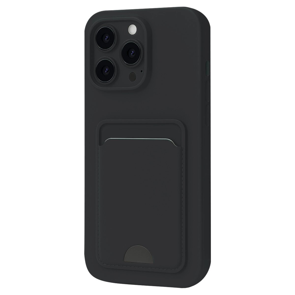 Apple İphone 16 Pro Kılıf Kelvin Kartvizitli Silikon - Siyah Apple İphone 16 Pro Kılıf Kelvin Kartvizitli Silikon - Siyah