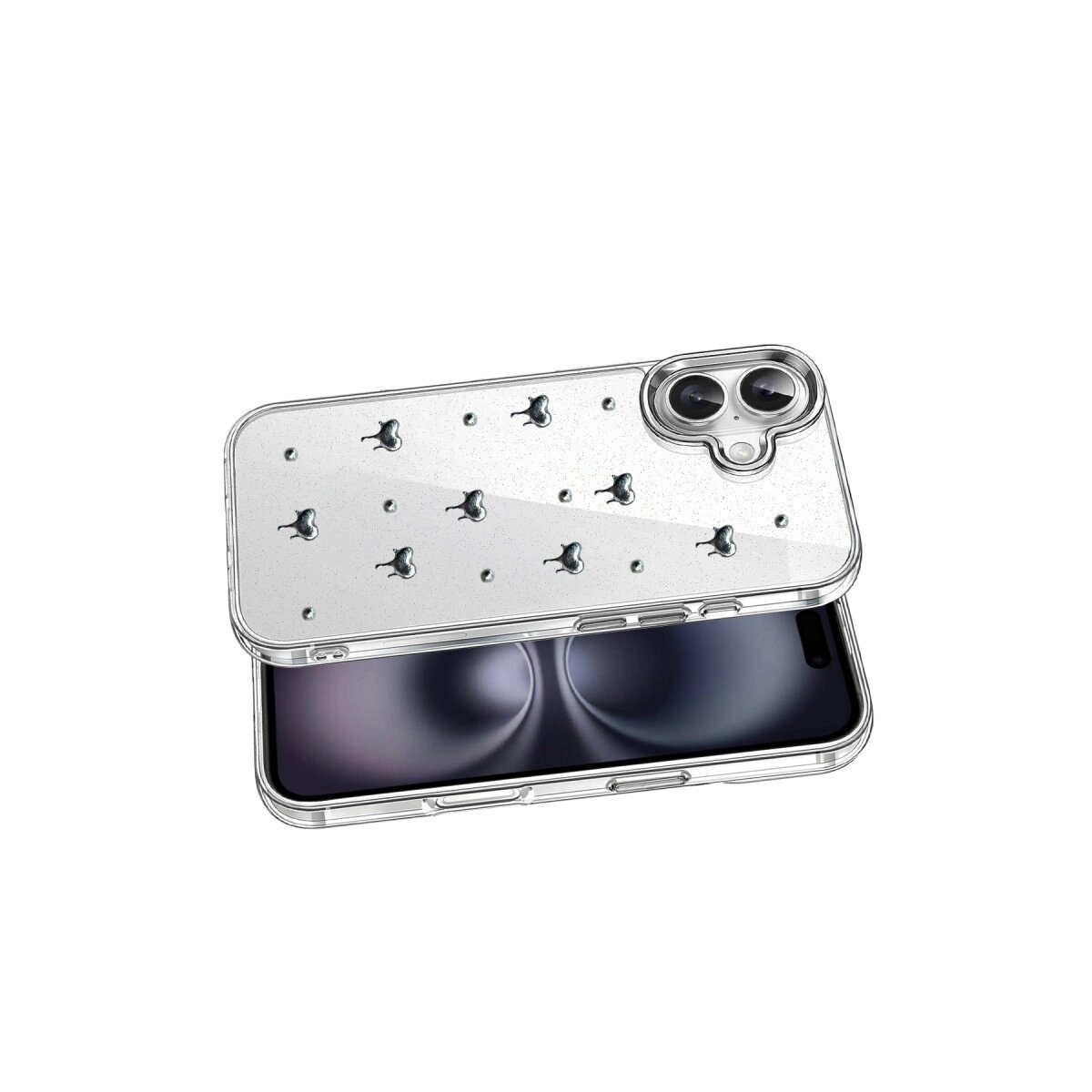 Apple İphone 16 Plus Fiyonk Desenli Kapak - Desen 1 Apple İphone 16 Plus Fiyonk Desenli Kapak - Desen 1