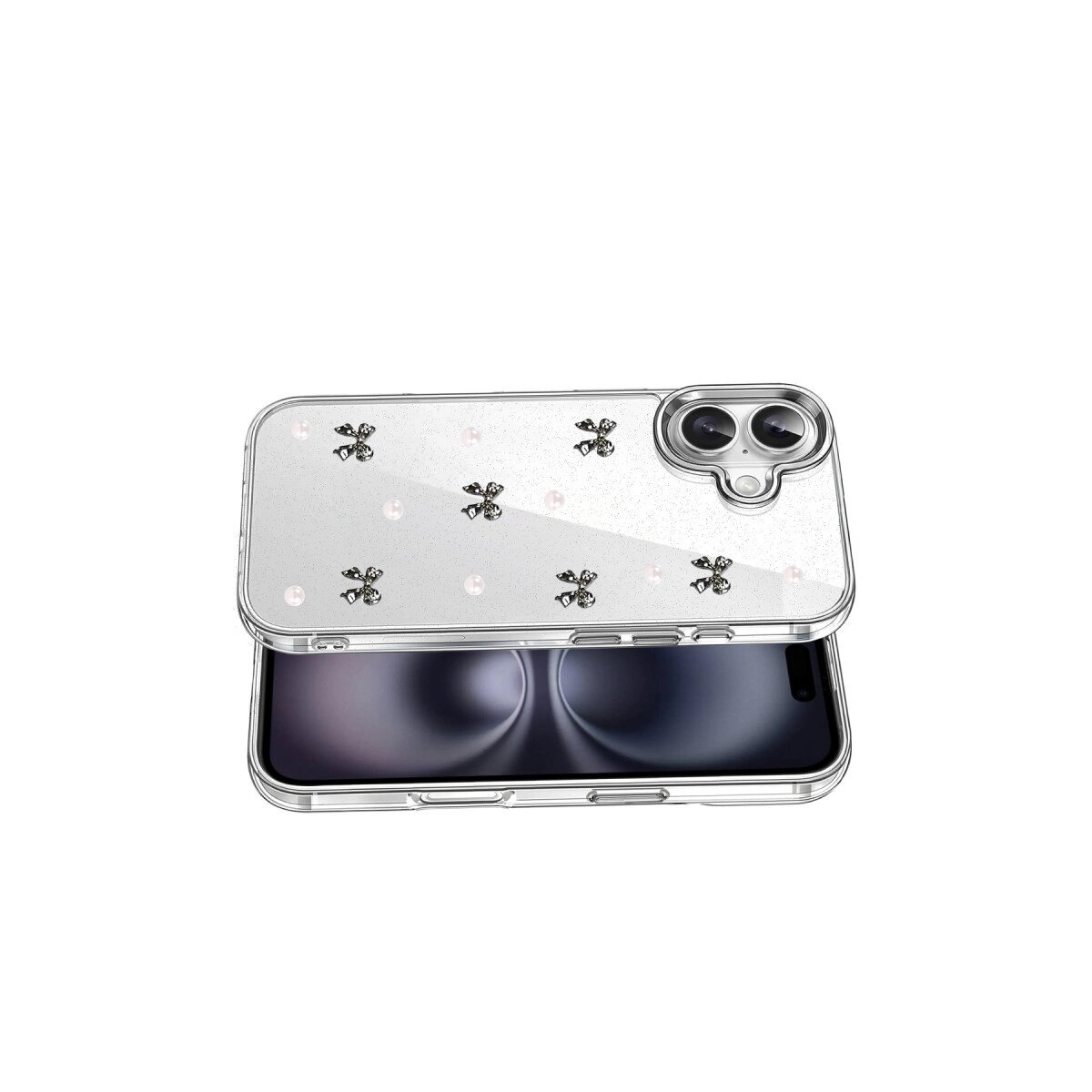Apple İphone 16 Plus Fiyonk Desenli Kapak - Desen 8 Apple İphone 16 Plus Fiyonk Desenli Kapak - Desen 8
