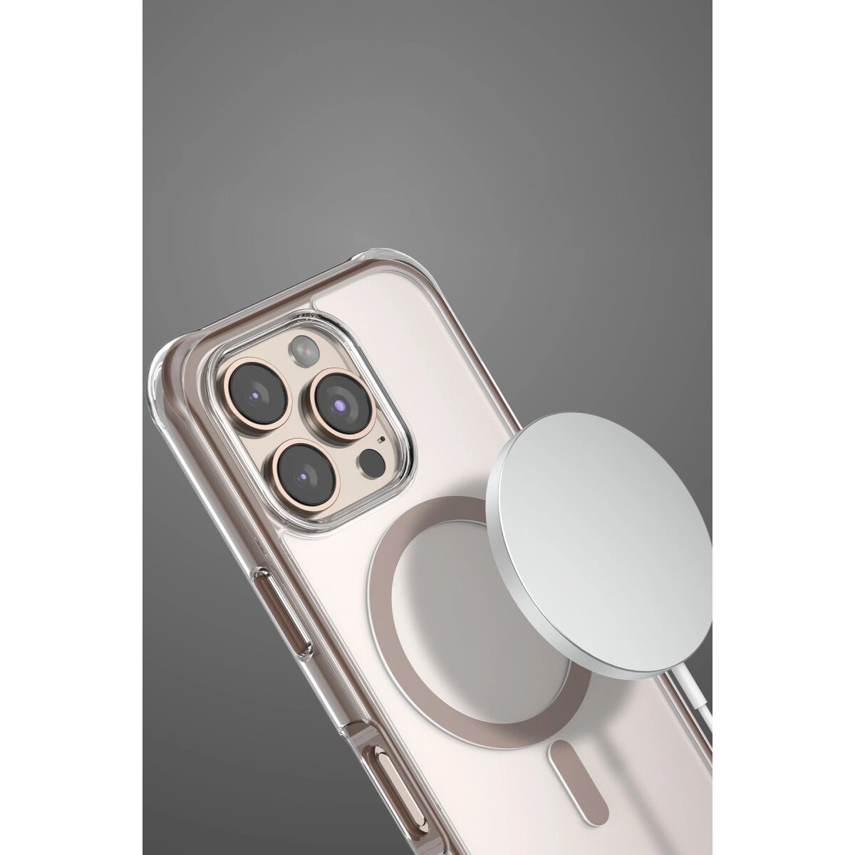 Onegif Apple İphone 16 Hulk Magsafe Kapak - Çöl Titanyum Onegif Apple İphone 16 Hulk Magsafe Kapak - Çöl Titanyum