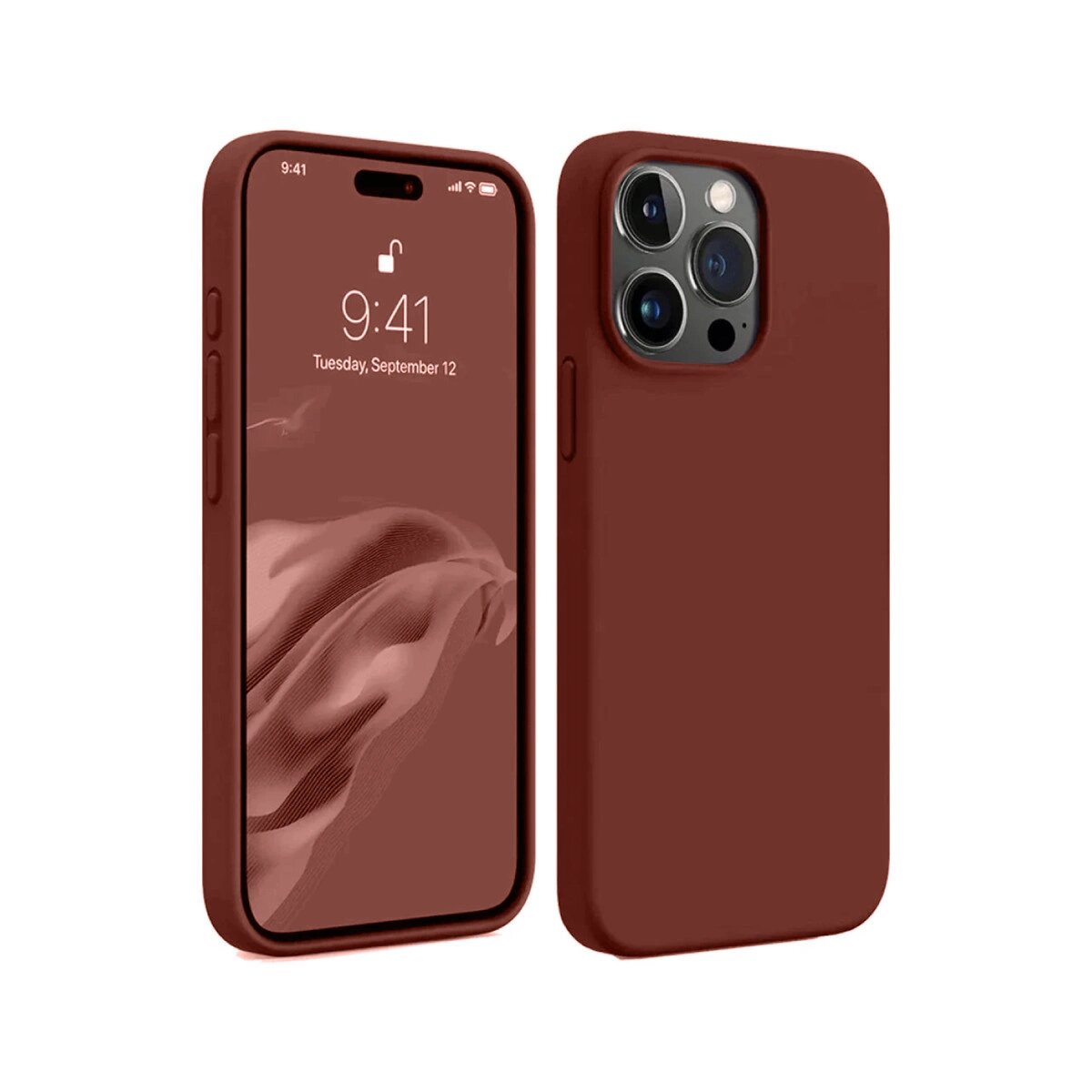 Apple İphone 15 Pro Max Kılıf First Silikon - Bordo Apple İphone 15 Pro Max Kılıf First Silikon - Bordo