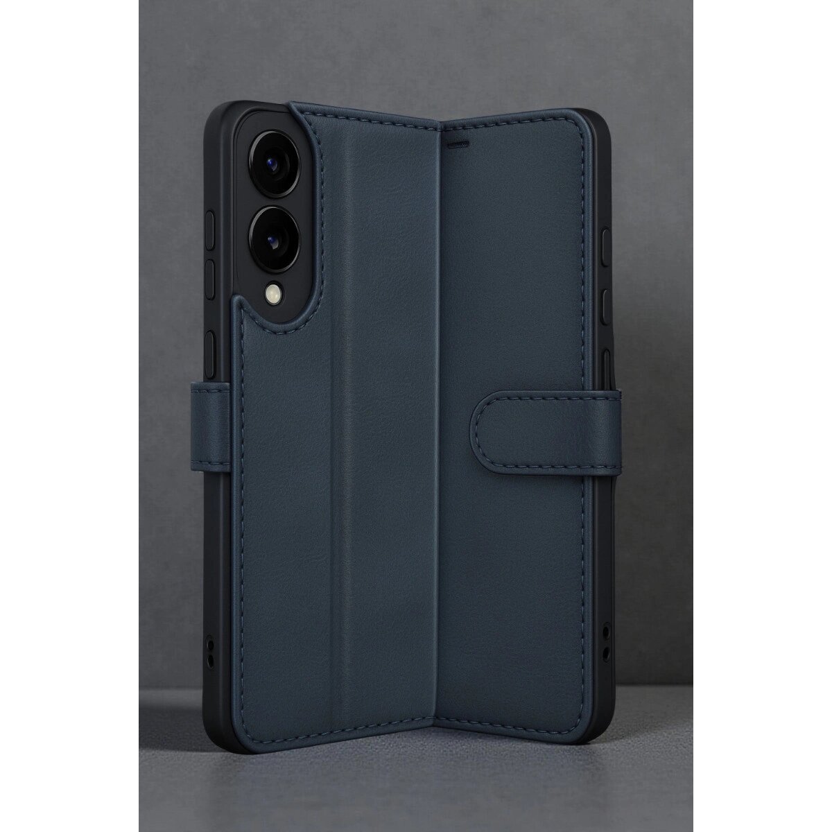 Samsung Galaxy S25 Edge Trend S Plus Kapaklı Kılıf - Lacivert Samsung Galaxy S25 Edge Trend S Plus Kapaklı Kılıf - Lacivert