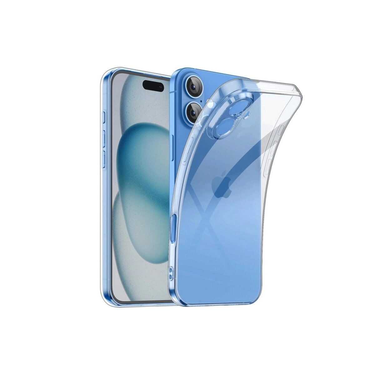 Apple İphone 16 Kılıf Lüx Şeffaf Silikon Apple İphone 16 Kılıf Lüx Şeffaf Silikon