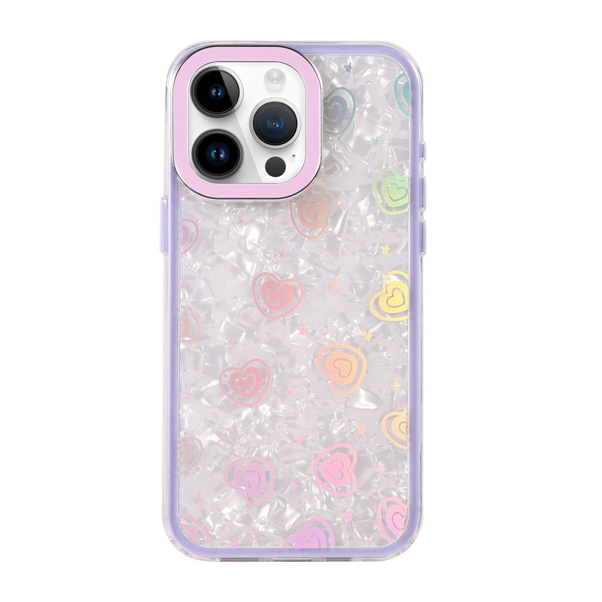 Apple İphone 15 Lumi Desenli Kapak - Mor Apple İphone 15 Lumi Desenli Kapak - Mor