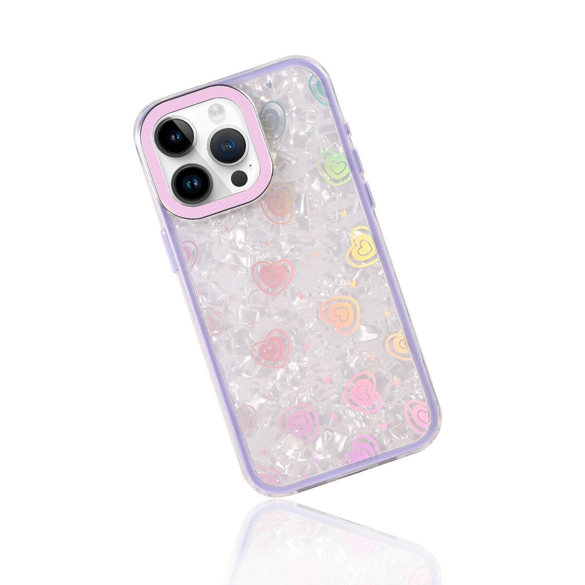 Apple İphone 15 Lumi Desenli Kapak - Mor Apple İphone 15 Lumi Desenli Kapak - Mor