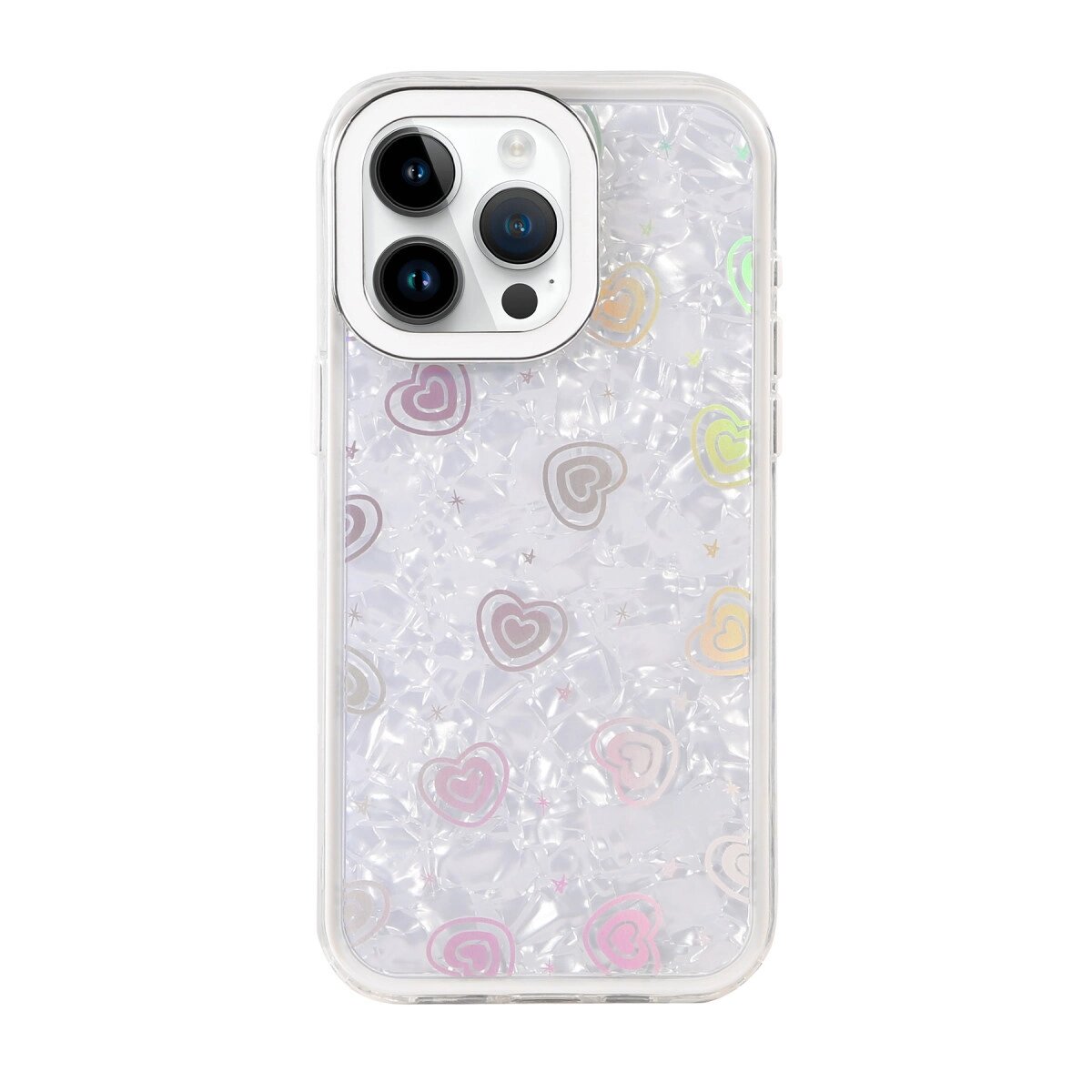 Apple İphone 16 Pro Max Lumi Desenli Kapak - Beyaz Apple İphone 16 Pro Max Lumi Desenli Kapak - Beyaz