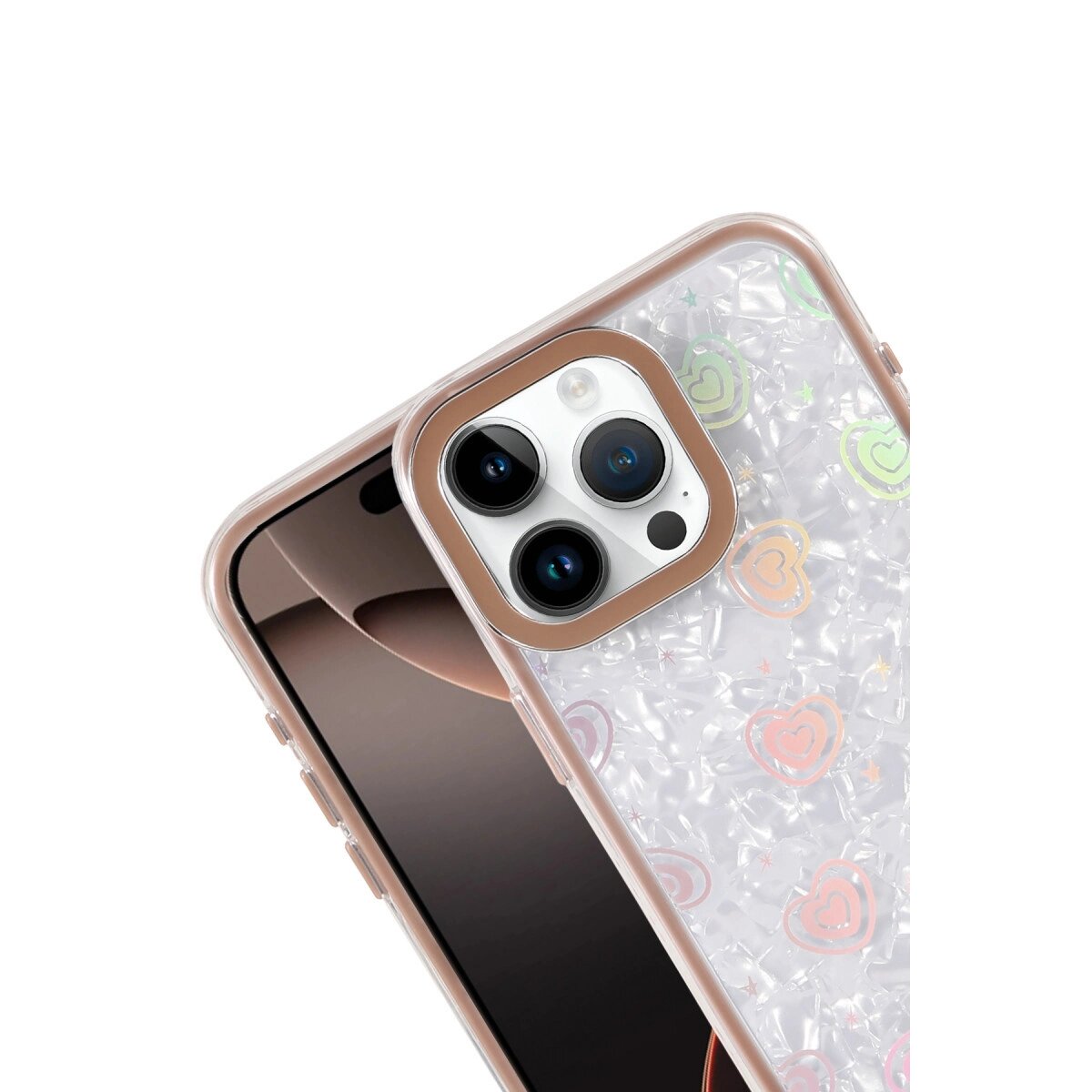 Apple İphone 16 Pro Max Lumi Desenli Kapak - Çöl Titanyum Apple İphone 16 Pro Max Lumi Desenli Kapak - Çöl Titanyum