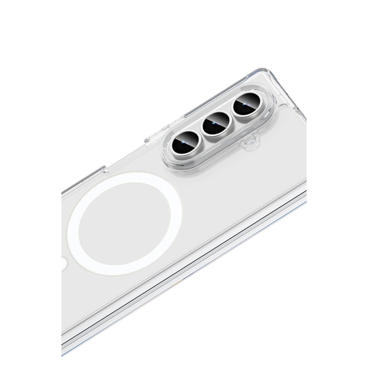 Samsung Galaxy Z Fold 7 Kılıf Magneticsafe Şeffaf Silikon - Şeffaf Samsung Galaxy Z Fold 7 Kılıf Magneticsafe Şeffaf Silikon - Şeffaf