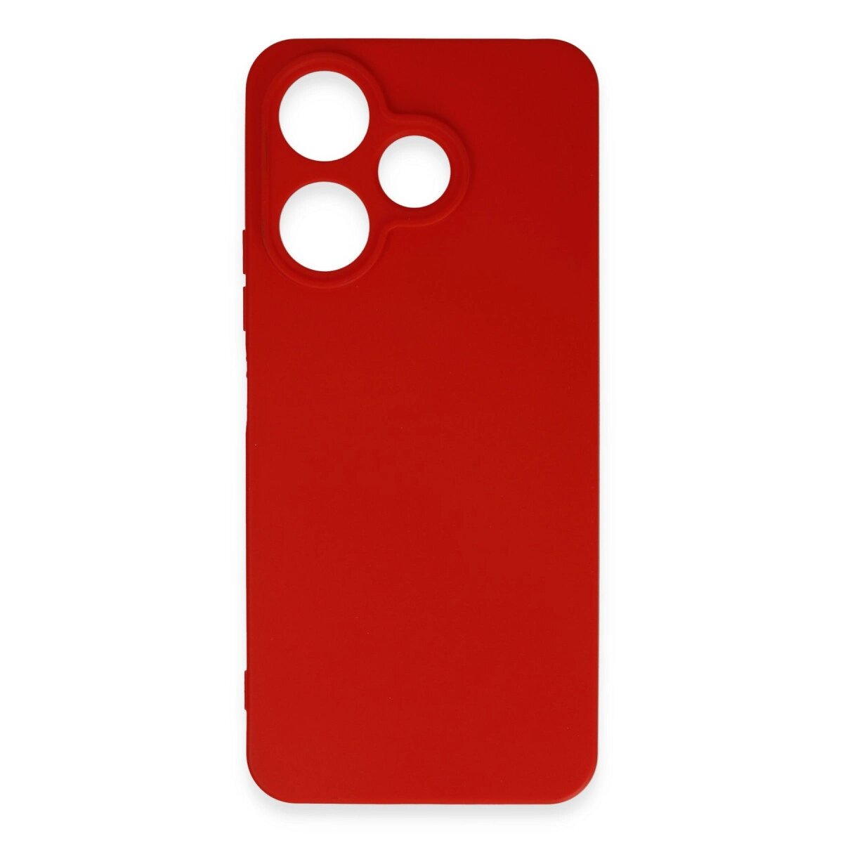 Xiaomi Redmi 13 4g Kılıf First Silikon - Kırmızı Xiaomi Redmi 13 4g Kılıf First Silikon - Kırmızı