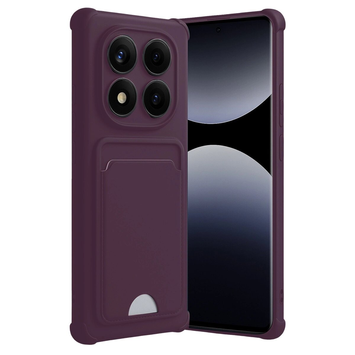Xiaomi Redmi Note 14 Pro 4g Kelvin Kartvizitli Silikon - Derin Mor Xiaomi Redmi Note 14 Pro 4g Kelvin Kartvizitli Silikon - Derin Mor