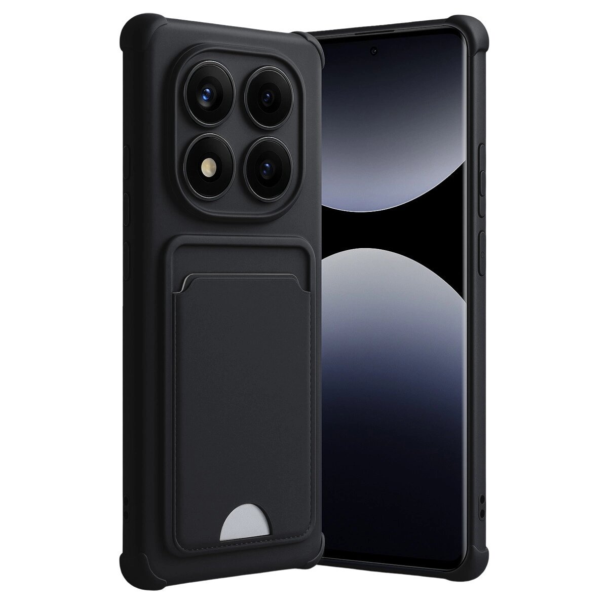 Xiaomi Redmi Note 14 Pro 4g Kelvin Kartvizitli Silikon - Siyah Xiaomi Redmi Note 14 Pro 4g Kelvin Kartvizitli Silikon - Siyah