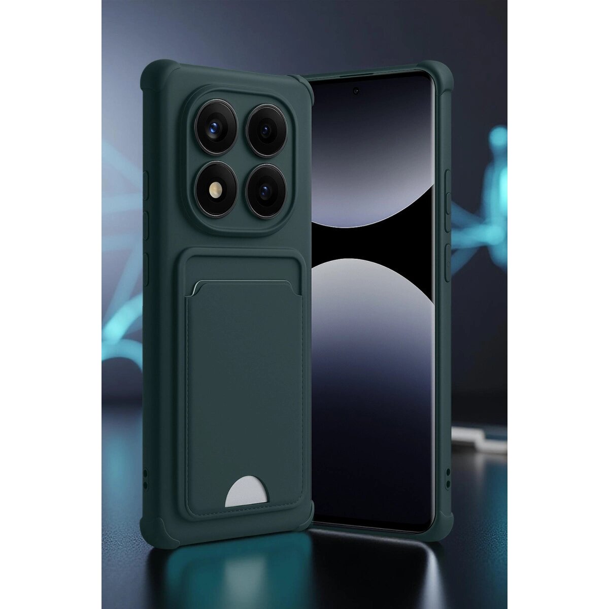 Xiaomi Redmi Note 14 Pro 5g Kelvin Kartvizitli Silikon - Lacivert Xiaomi Redmi Note 14 Pro 5g Kelvin Kartvizitli Silikon - Lacivert