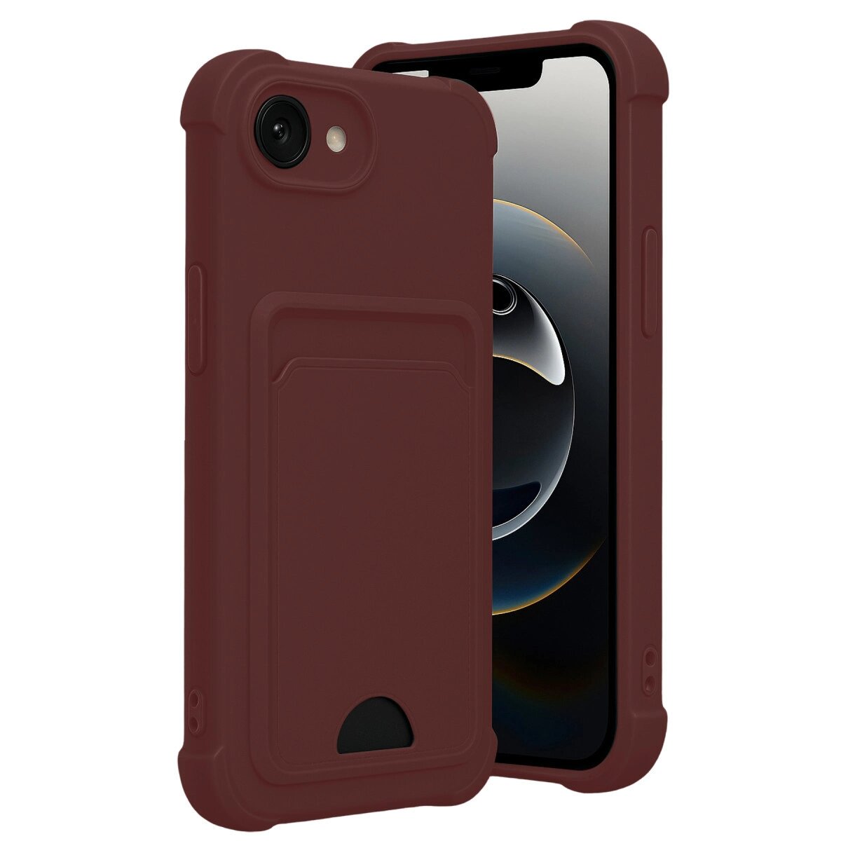 Apple İphone 16e Kelvin Kartvizitli Silikon - Bordo Apple İphone 16e Kelvin Kartvizitli Silikon - Bordo