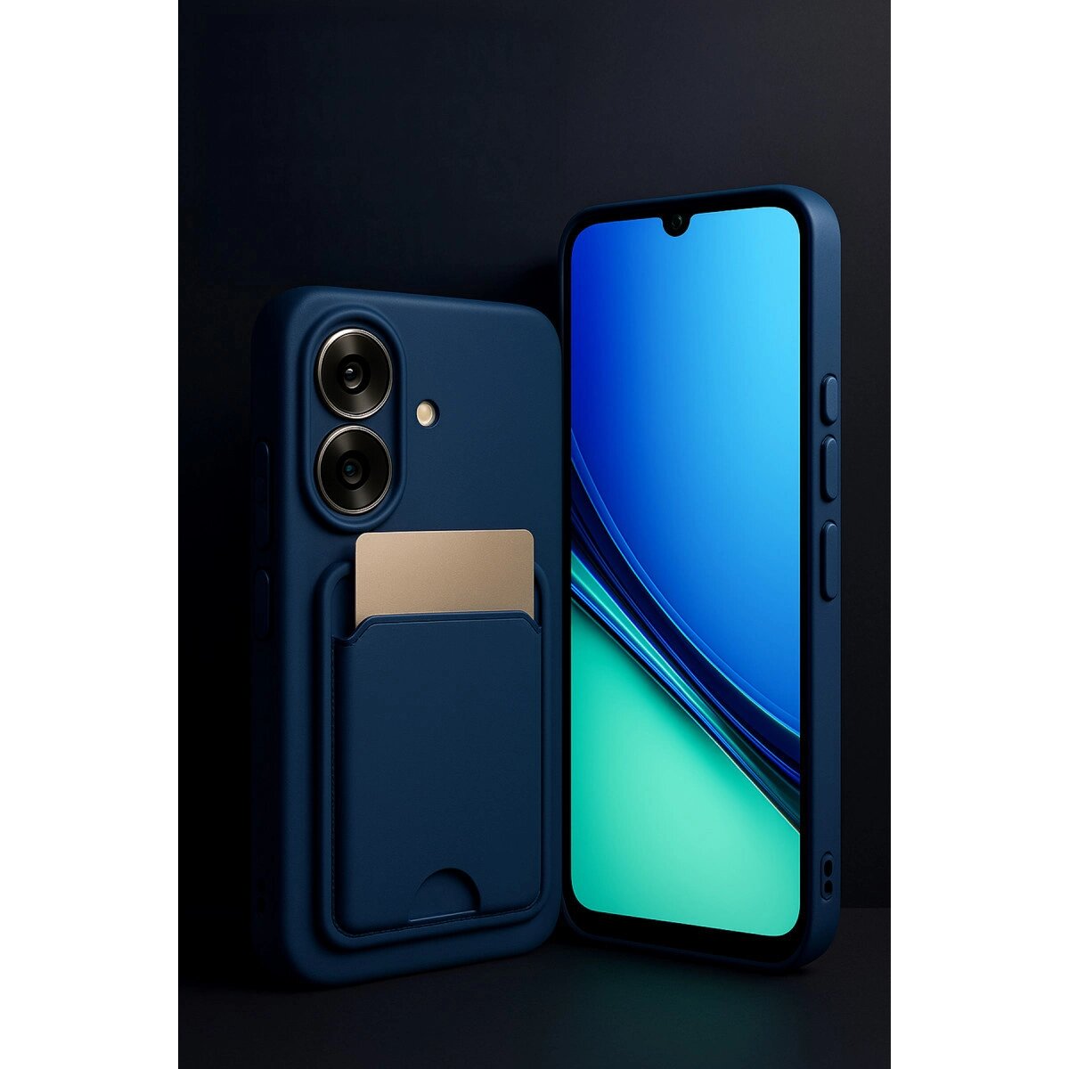 Realme Note 60 Kelvin Kartvizitli Silikon - Lacivert Realme Note 60 Kelvin Kartvizitli Silikon - Lacivert