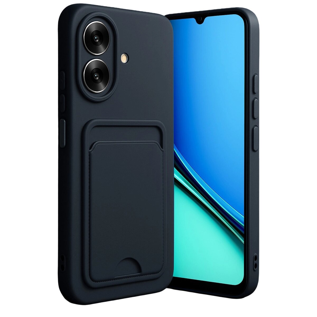 Realme Note 60 Kelvin Kartvizitli Silikon - Siyah Realme Note 60 Kelvin Kartvizitli Silikon - Siyah