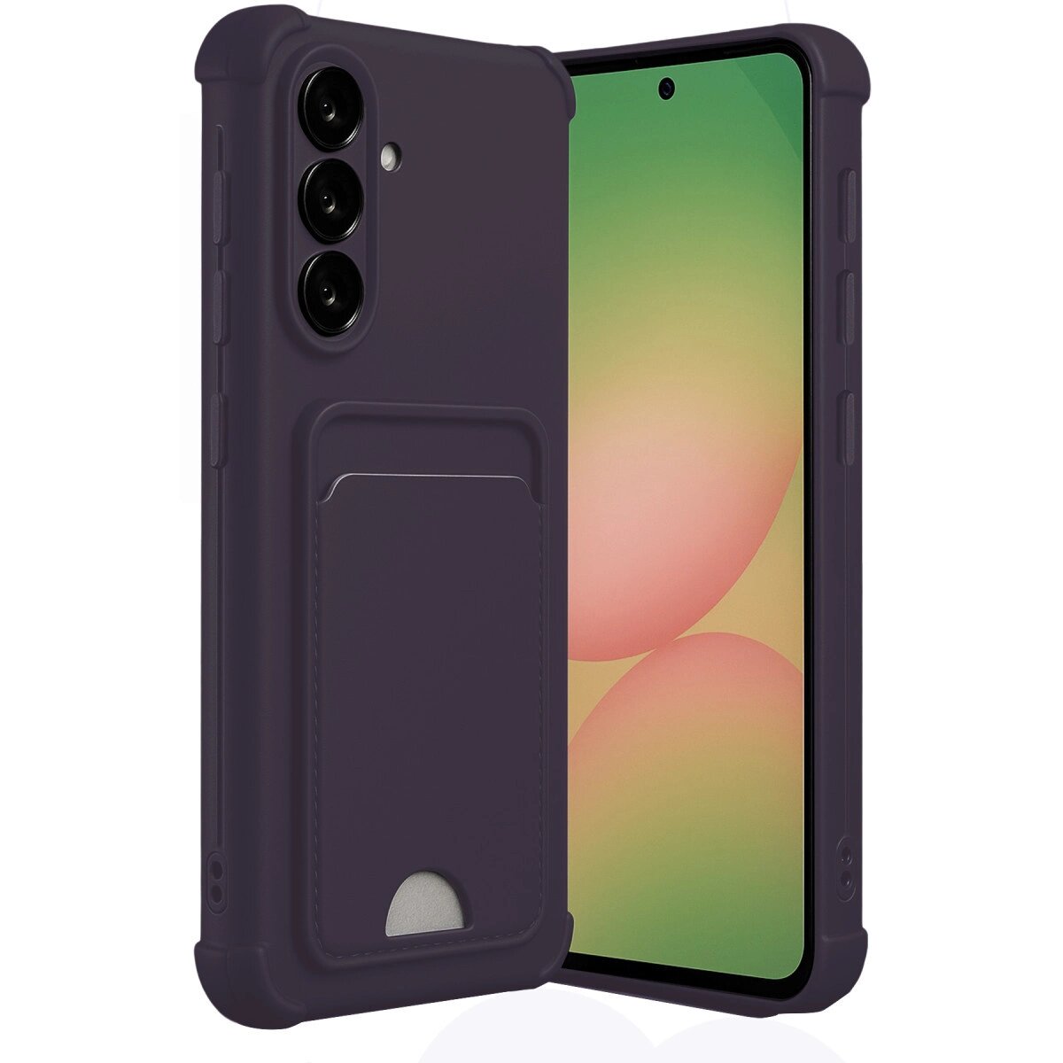 Samsung Galaxy A36 Kılıf Kelvin Kartvizitli Silikon - Derin Mor Samsung Galaxy A36 Kılıf Kelvin Kartvizitli Silikon - Derin Mor