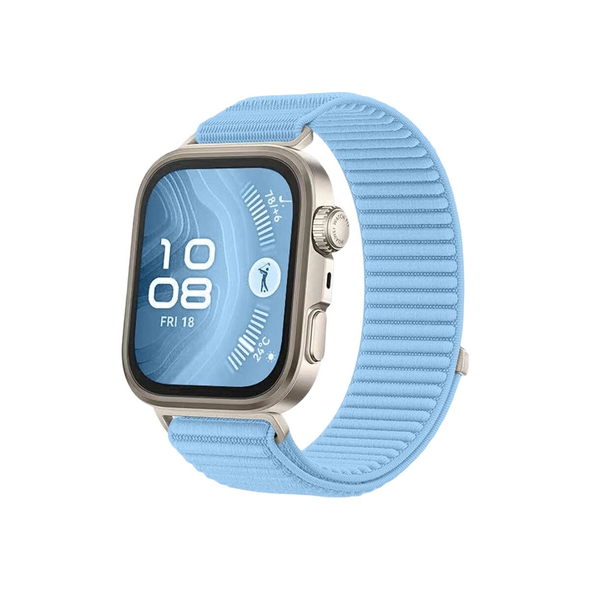 Huawei Fit 4 Braid Kordon (saat Değildir) - Açık Mavi