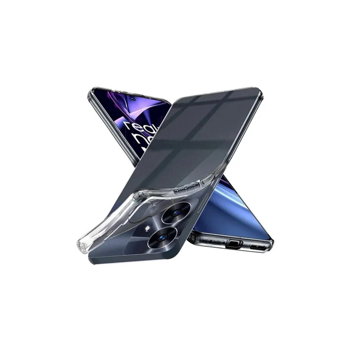 Realme Note 60 Kılıf Lüx Şeffaf Silikon Realme Note 60 Kılıf Lüx Şeffaf Silikon