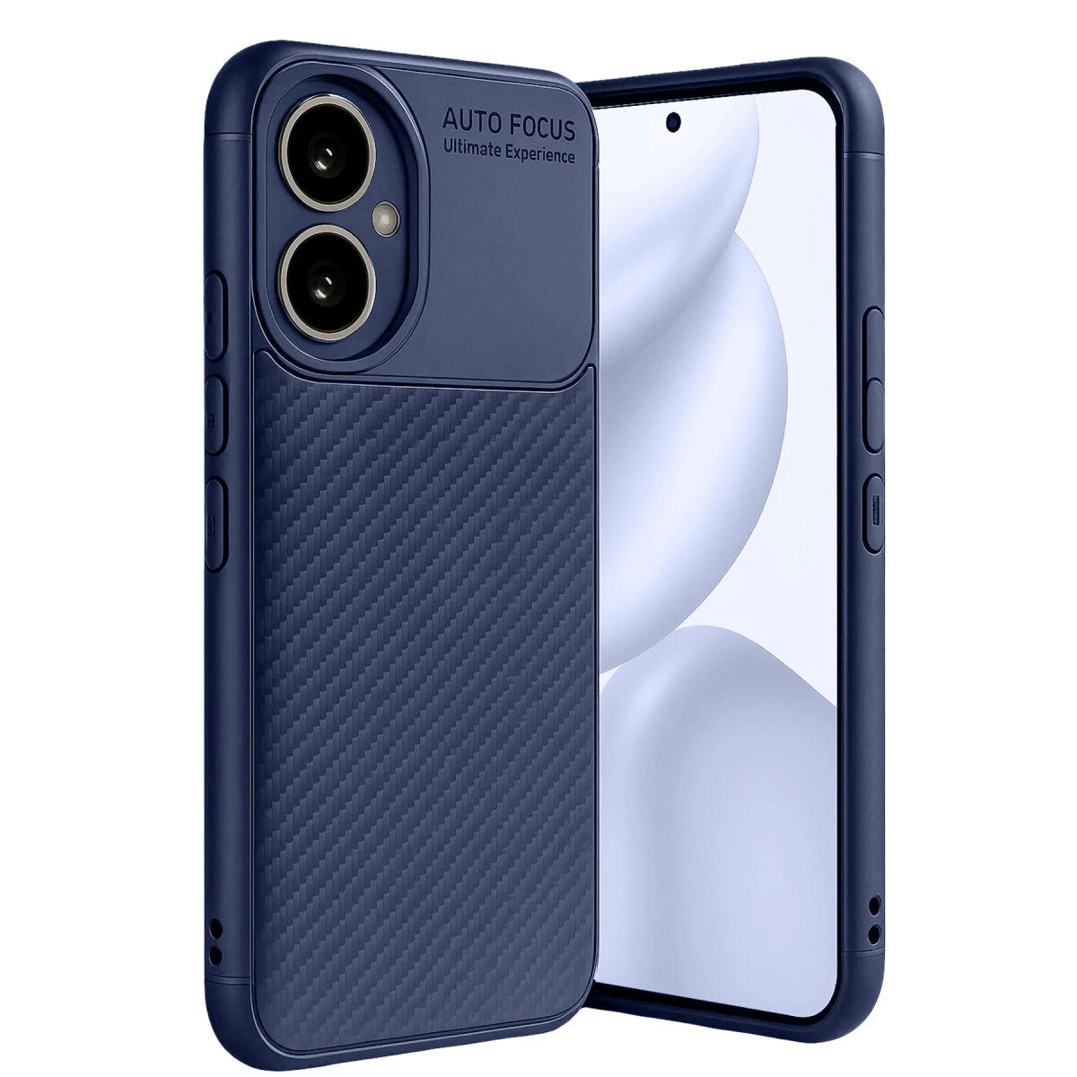 Honor 400 Kılıf Auto Focus Karbon Kapak - Lacivert Honor 400 Kılıf Auto Focus Karbon Kapak - Lacivert