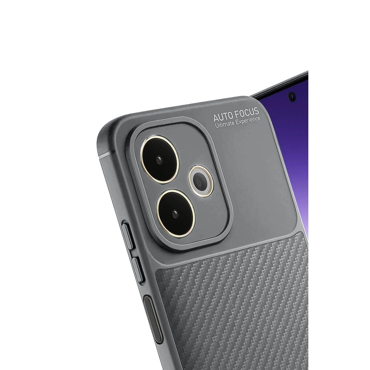 Oppo A5 Pro 4g Kılıf Auto Focus Karbon Kapak - Gri