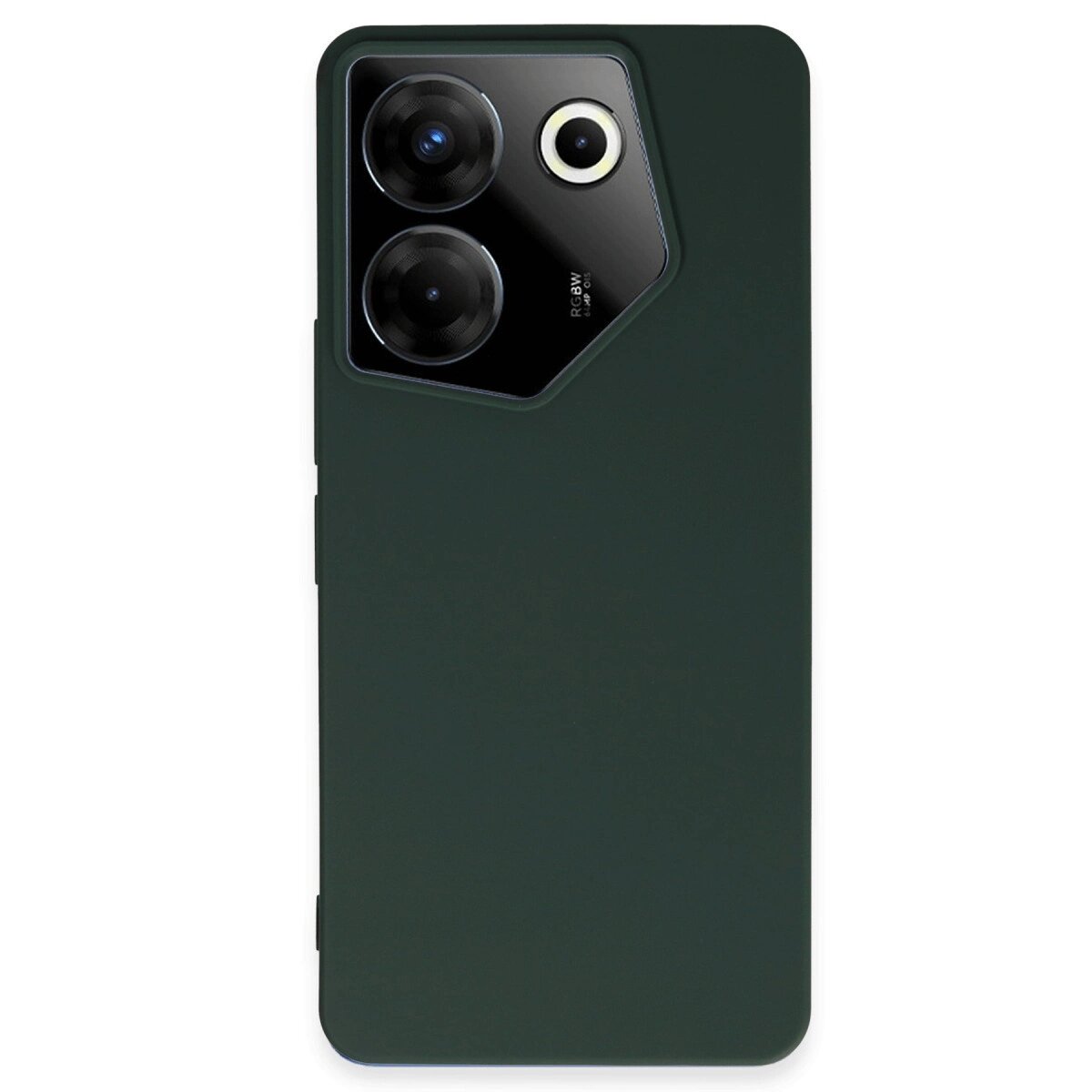 Tecno Camon 20 Pro 5g Kılıf First Silikon - Koyu Yeşil Tecno Camon 20 Pro 5g Kılıf First Silikon - Koyu Yeşil