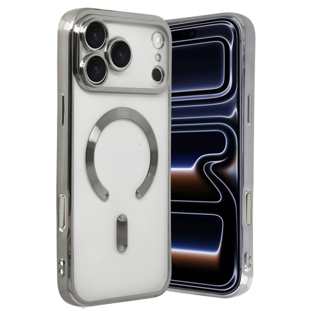 Apple İphone 17 Pro Kross Magneticsafe Kapak - Gümüş Apple İphone 17 Pro Kross Magneticsafe Kapak - Gümüş