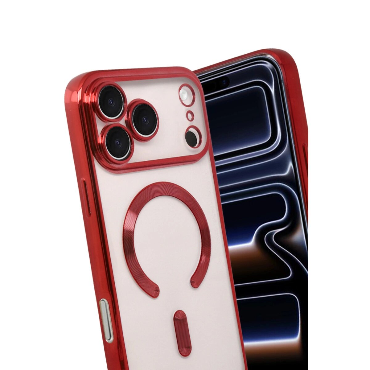 Apple İphone 17 Pro Kross Magneticsafe Kapak - Kırmızı Apple İphone 17 Pro Kross Magneticsafe Kapak - Kırmızı