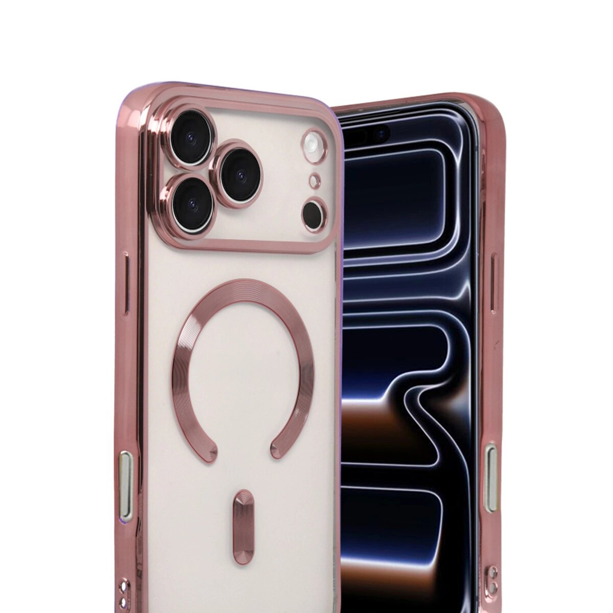 Apple İphone 17 Pro Kross Magneticsafe Kapak - Rose Apple İphone 17 Pro Kross Magneticsafe Kapak - Rose