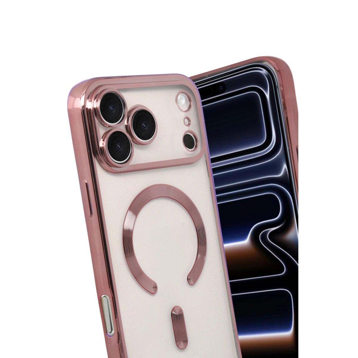 Apple İphone 17 Pro Kross Magneticsafe Kapak - Rose Apple İphone 17 Pro Kross Magneticsafe Kapak - Rose