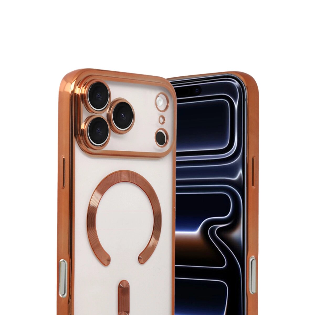 Apple İphone 17 Pro Kross Magneticsafe Kapak - Turuncu Apple İphone 17 Pro Kross Magneticsafe Kapak - Turuncu
