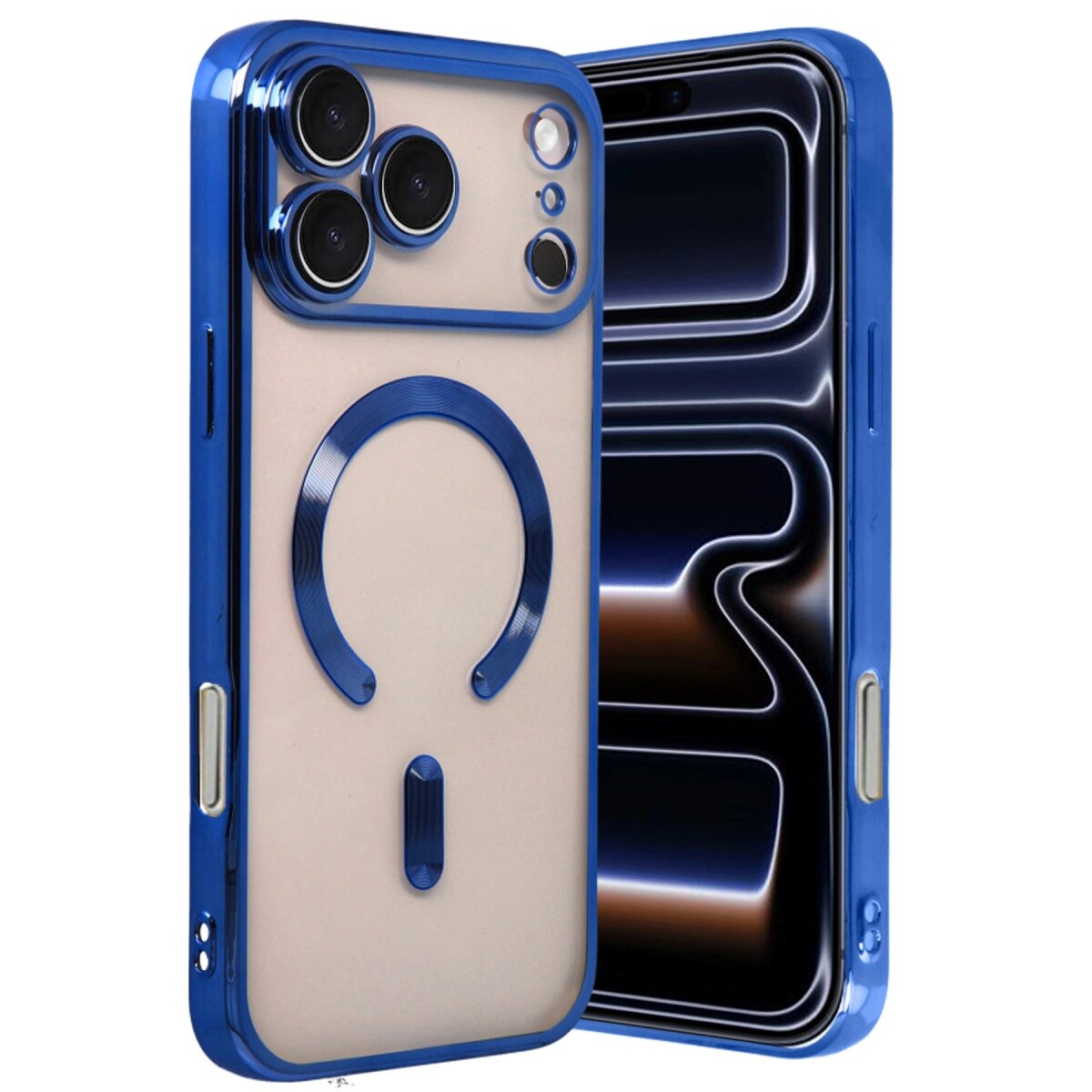 Apple İphone 17 Pro Max Kross Magneticsafe Kapak - Lacivert Apple İphone 17 Pro Max Kross Magneticsafe Kapak - Lacivert