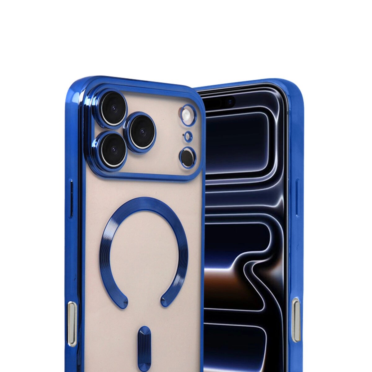 Apple İphone 17 Pro Max Kross Magneticsafe Kapak - Lacivert Apple İphone 17 Pro Max Kross Magneticsafe Kapak - Lacivert