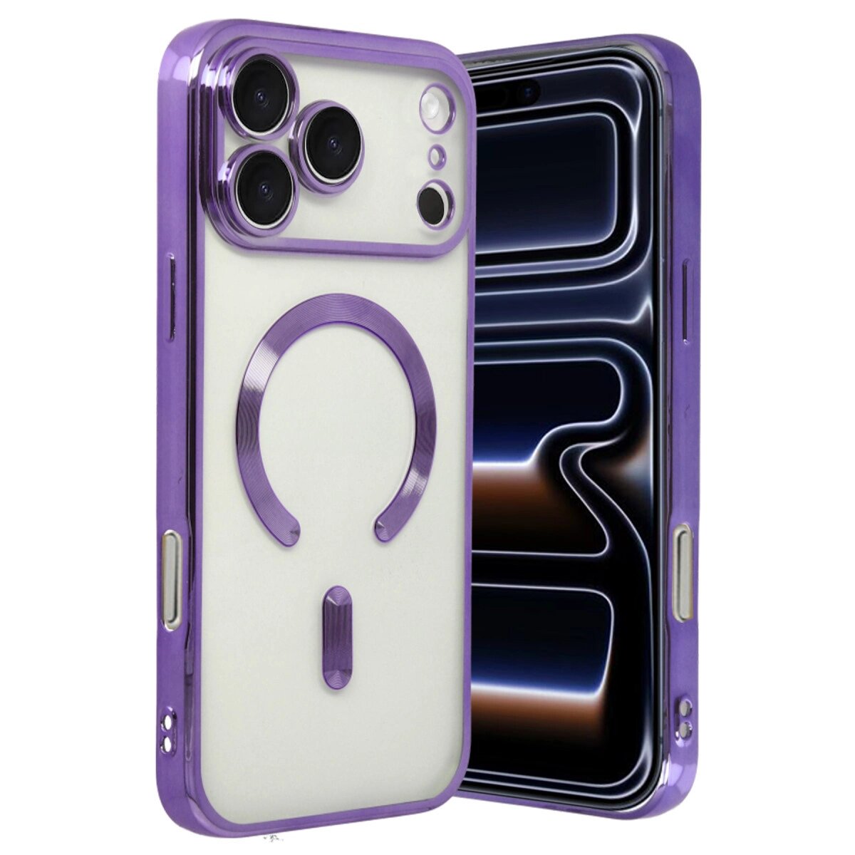Apple İphone 17 Pro Max Kross Magneticsafe Kapak - Mor Apple İphone 17 Pro Max Kross Magneticsafe Kapak - Mor