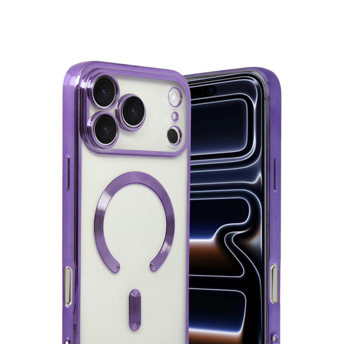 Apple İphone 17 Pro Max Kross Magneticsafe Kapak - Mor Apple İphone 17 Pro Max Kross Magneticsafe Kapak - Mor