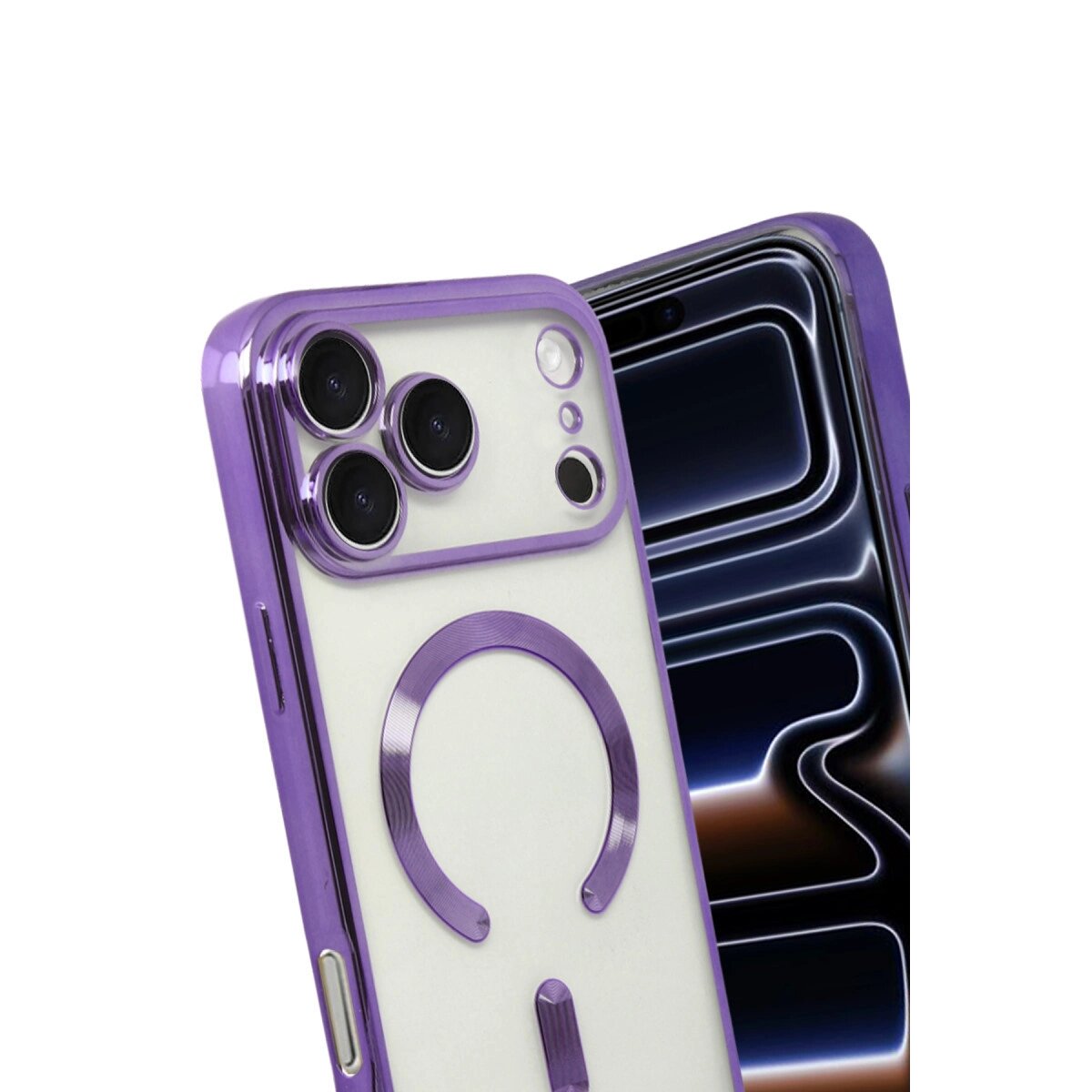 Apple İphone 17 Pro Max Kross Magneticsafe Kapak - Mor Apple İphone 17 Pro Max Kross Magneticsafe Kapak - Mor