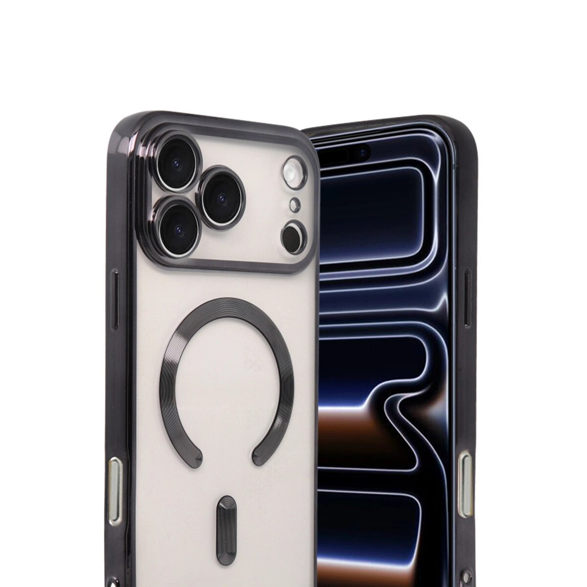 Apple İphone 17 Pro Max Kross Magneticsafe Kapak - Siyah Apple İphone 17 Pro Max Kross Magneticsafe Kapak - Siyah