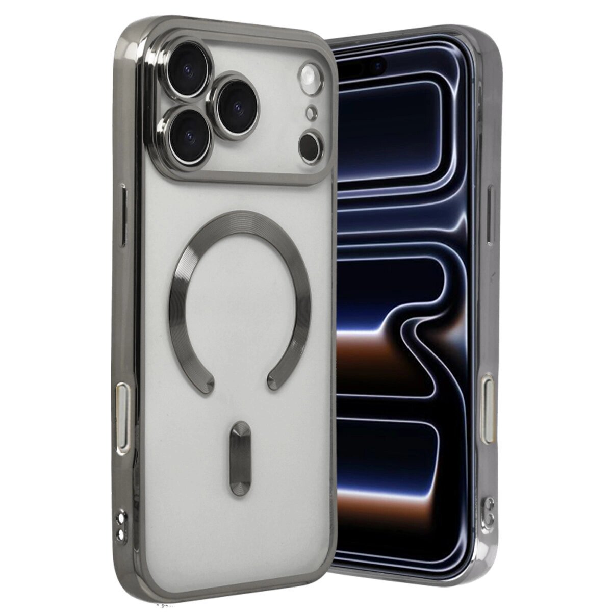 Apple İphone 17 Pro Max Kross Magneticsafe Kapak - Titan Gri Apple İphone 17 Pro Max Kross Magneticsafe Kapak - Titan Gri