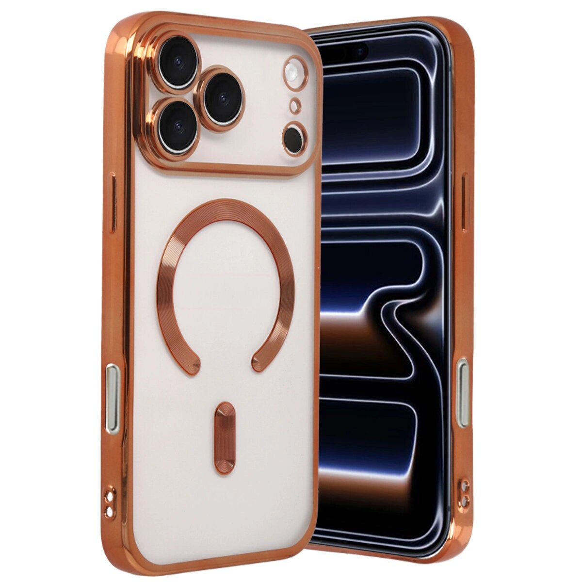 Apple İphone 17 Pro Max Kross Magneticsafe Kapak - Turuncu Apple İphone 17 Pro Max Kross Magneticsafe Kapak - Turuncu