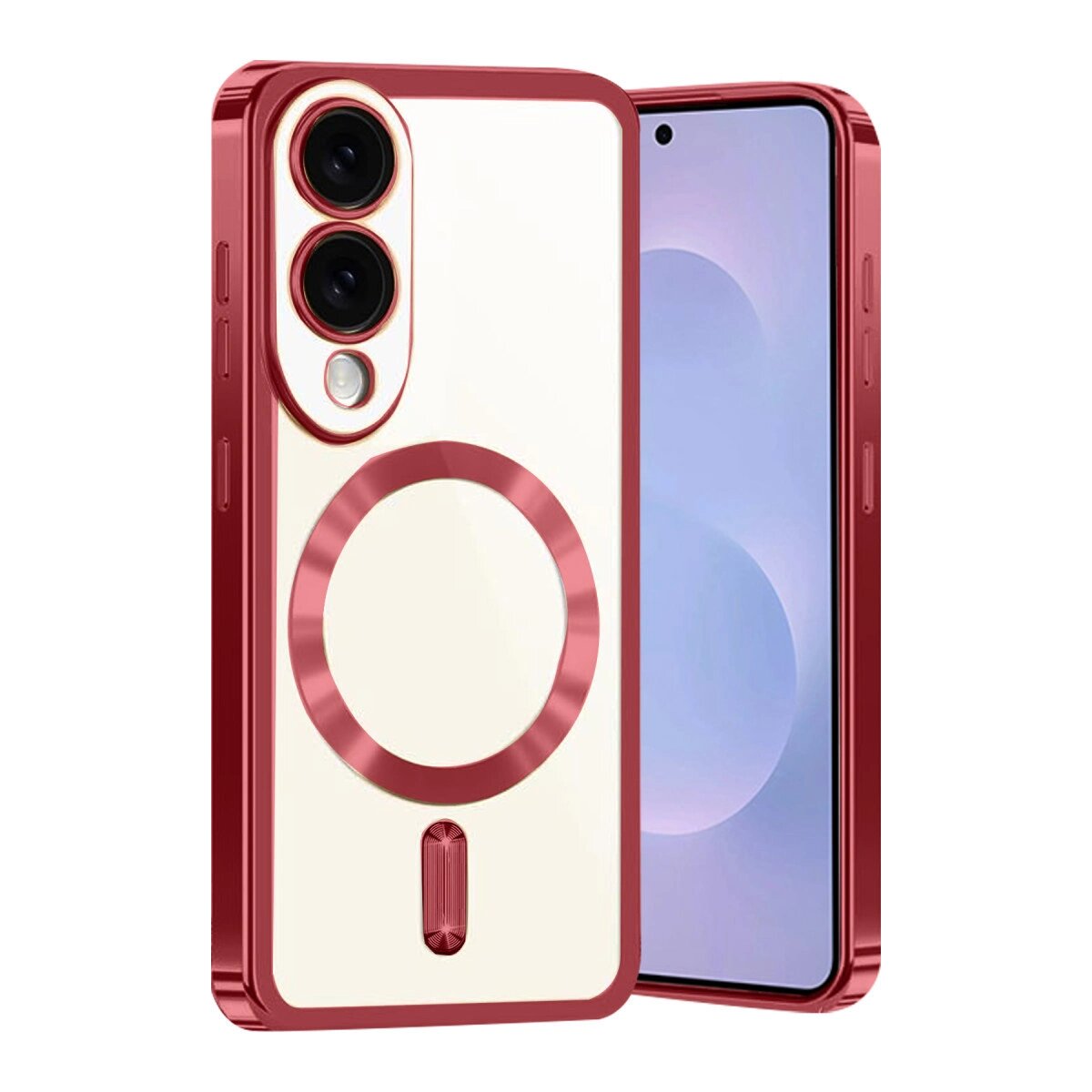 Samsung Galaxy S25 Edge Kross Magneticsafe Kapak - Kırmızı Samsung Galaxy S25 Edge Kross Magneticsafe Kapak - Kırmızı