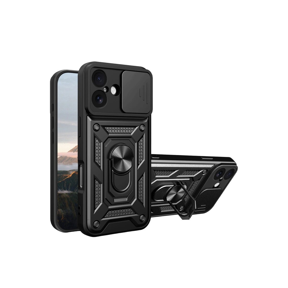 Apple İphone 17 Pars Lens Yüzüklü Silikon - Siyah Apple İphone 17 Pars Lens Yüzüklü Silikon - Siyah